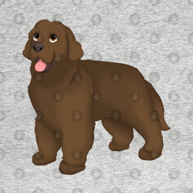 Brown Newfoundland Dog by millersye